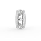 18K Openwork Pave Diamond Ring — SIDE