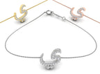 18K Arabic Alphabet Diamond Bracelet — 3 COLOR