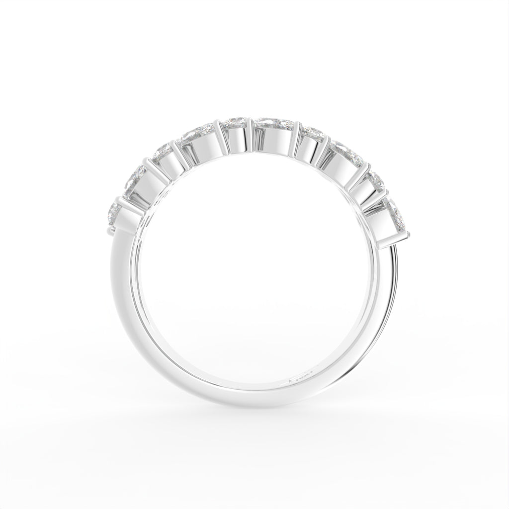 18K Half Eternity Marquise Diamond Ring — FRONT
