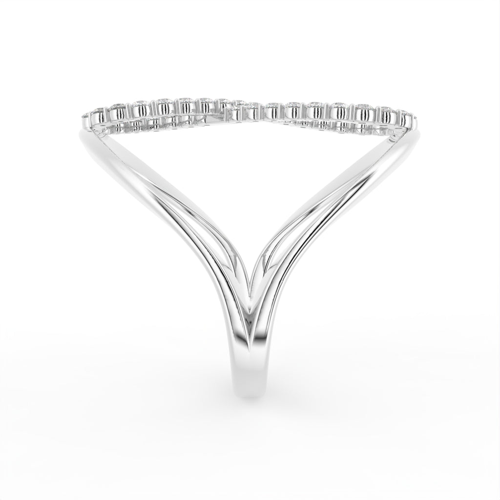 18K Bespoke Diamond Ring — SIDE