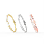 14K White Gold Tennis Pear Diamond Bracelet — 3 COLOR