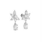 18K Diamond Drop Earrings — 3D VIEW