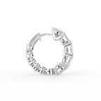 18K Ashoka Diamond Piercing Earrings — SIDE VIEW