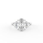 vimg:FJ6837|vimg:FJ6778|18K White Gold Solitaire Oval Diamond Engagement Ring — TOP