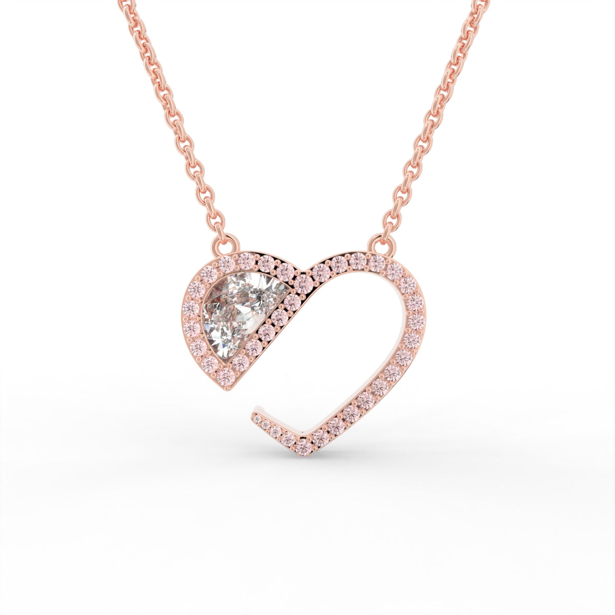Sterling Silver Diamond Pendant — TOP