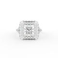 18K Halo Diamond Ring — TOP