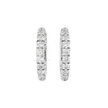 18K Diamond Hoop Earrings — TOP