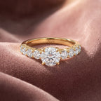 18K Bespoke Solitaire Diamond Engagement Ring — AI cloth, in-house