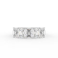 vimg:FJ3266|vimg:FJ3267|14K White Gold Eternity Emerald Diamond Ring — TOP