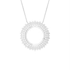 18K Abstract Diamond Pendant — BACK
