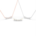 18K Geometric Round Diamond Pendant — 3 COLOR