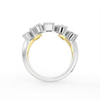 Sterling Silver Diamond Ring — FRONT/BACK