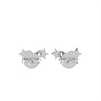 18K Star Diamond Earrings — BACK