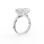 18K Emerald Cut Solitaire Diamond Ring — 3D VIEW