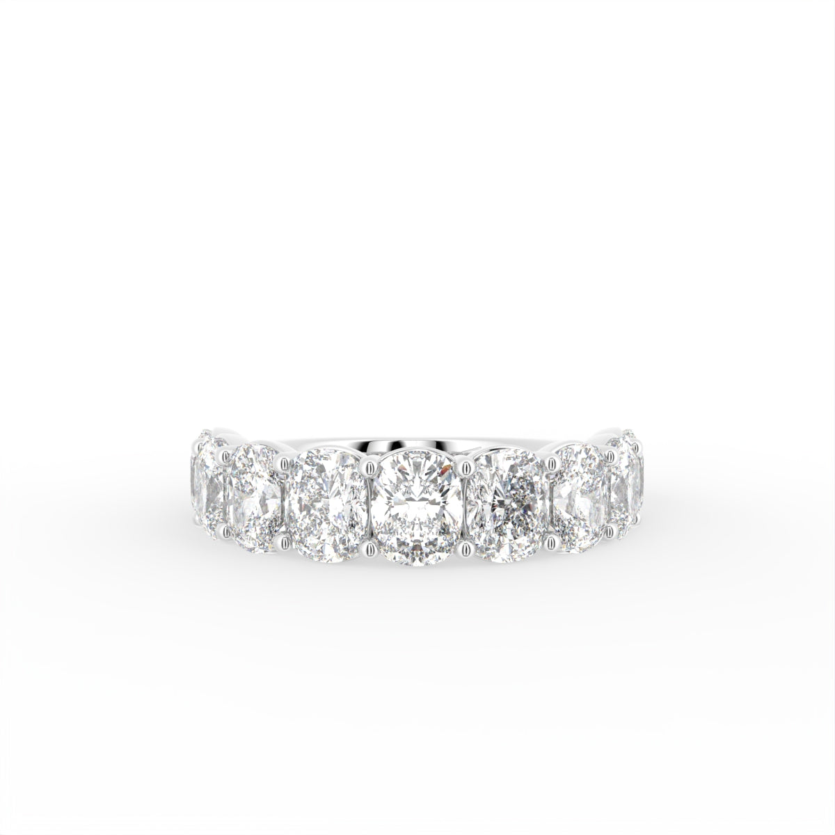 vimg:FJ4854|vimg:FJ4855|vimg:FJ4856|vimg:FJ4861|14K White Gold Eternity Cushion Diamond Ring — TOP