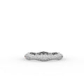 18K Yellow Gold Round Diamond Band Ring — TOP