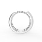 18K Multi-Band Diamond Ring — FRONT