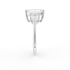 vimg:Z00248|18K Trilogy Emerald Diamond Ring — SIDE