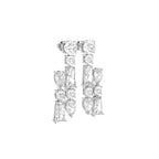 18K Bespoke Diamond Dangle Earrings — 3D VIEW