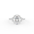 vimg:Z00236|18K Halo Oval Diamond Ring — TOP