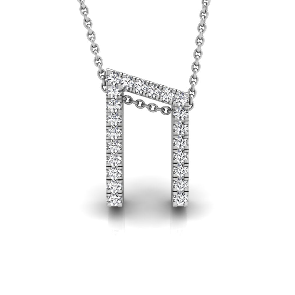 vimg:FJ2944|vimg:FJ1795|18K White Gold Uruz Viking Round Diamond Pendant — FRONT