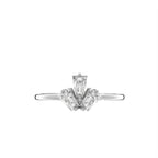 18K White Gold Baguette Diamond Promise Ring — TOP