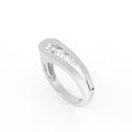 Sterling Silver Round Diamond Ring — IMAGE URL