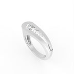 Sterling Silver Round Diamond Ring — IMAGE URL