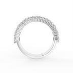 18K Rose Gold Eternity Round Diamond Ring — FRONT