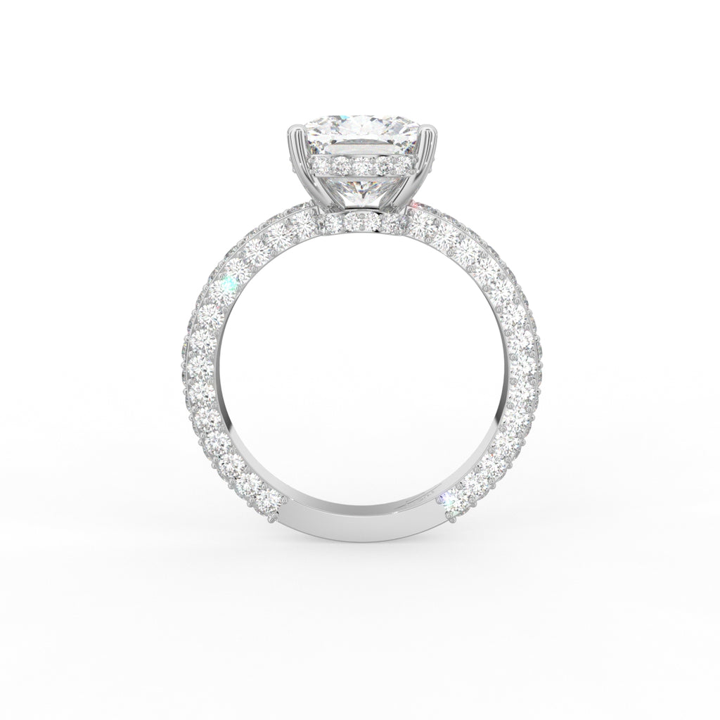 vimg:FJ5297|vimg:FJ5268|vimg:FJ5270|18K Solitaire Round Diamond Ring — FRONT