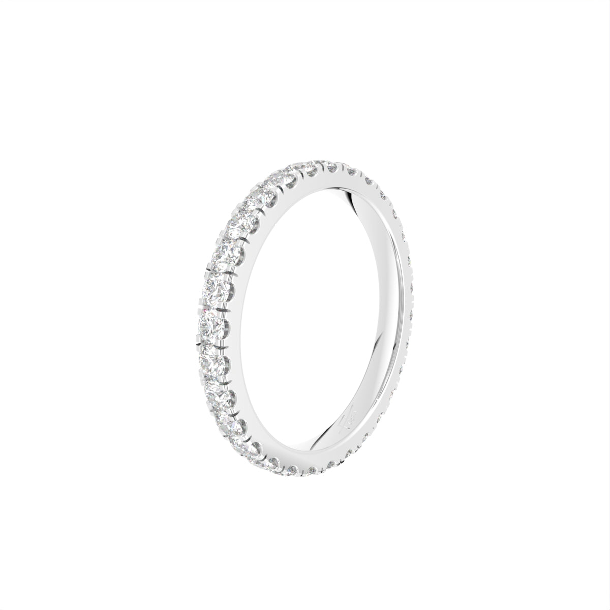 18K Eternity Diamond Ring — 3D VIEW