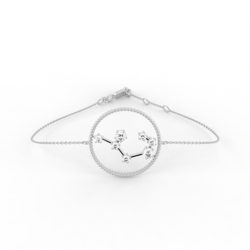 18K Sagittarius Constellation Diamond Bracelet — TOP