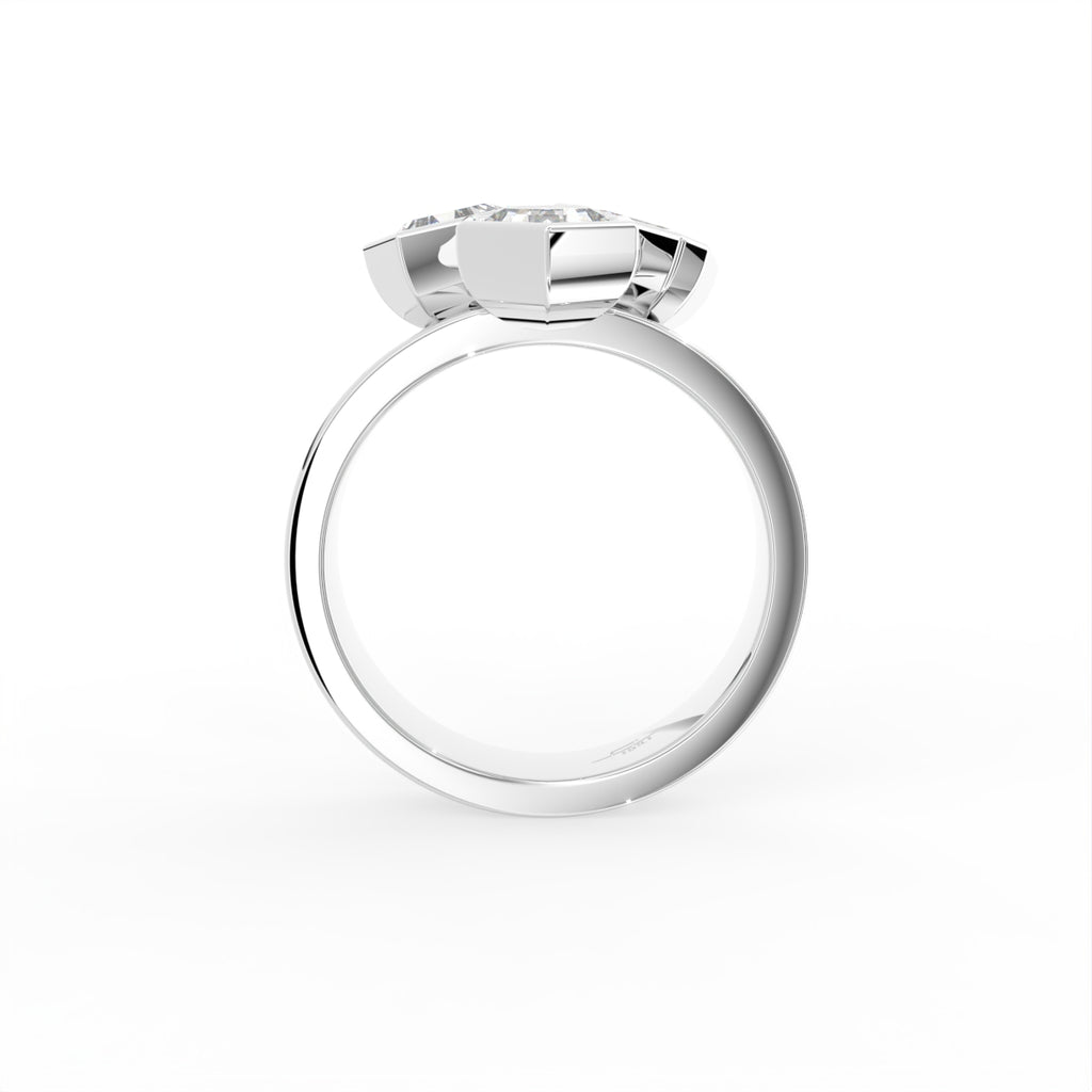 18K Bespoke Diamond Ring — FRONT