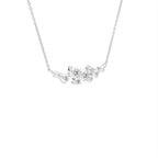 18K Geometric Cluster Round Diamond Pendant — 3D VIEW