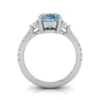 vimg:FJ2256|18K Halo Oval Diamond Ring — FRONT