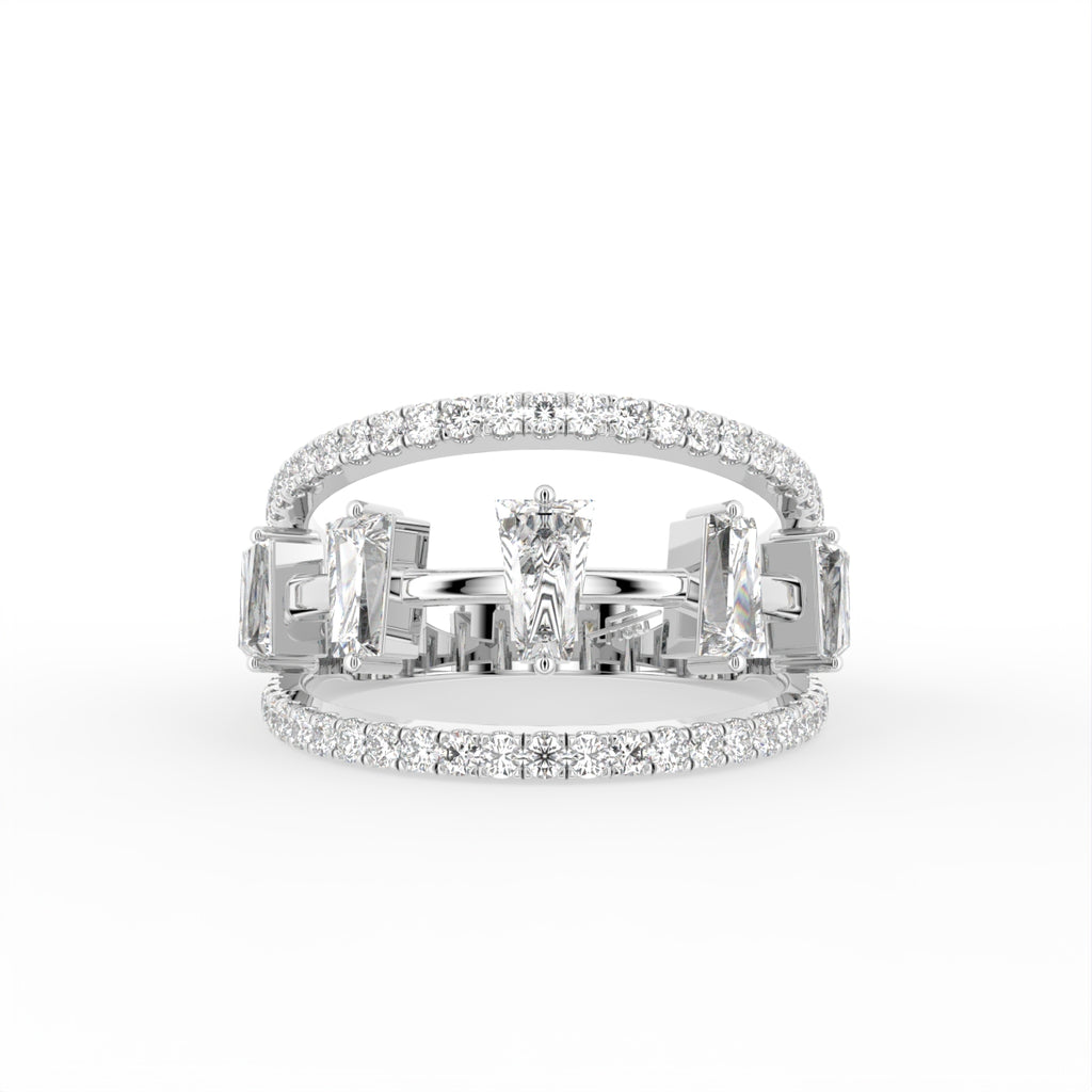 18K Baguette Diamond Eternity Ring — TOP