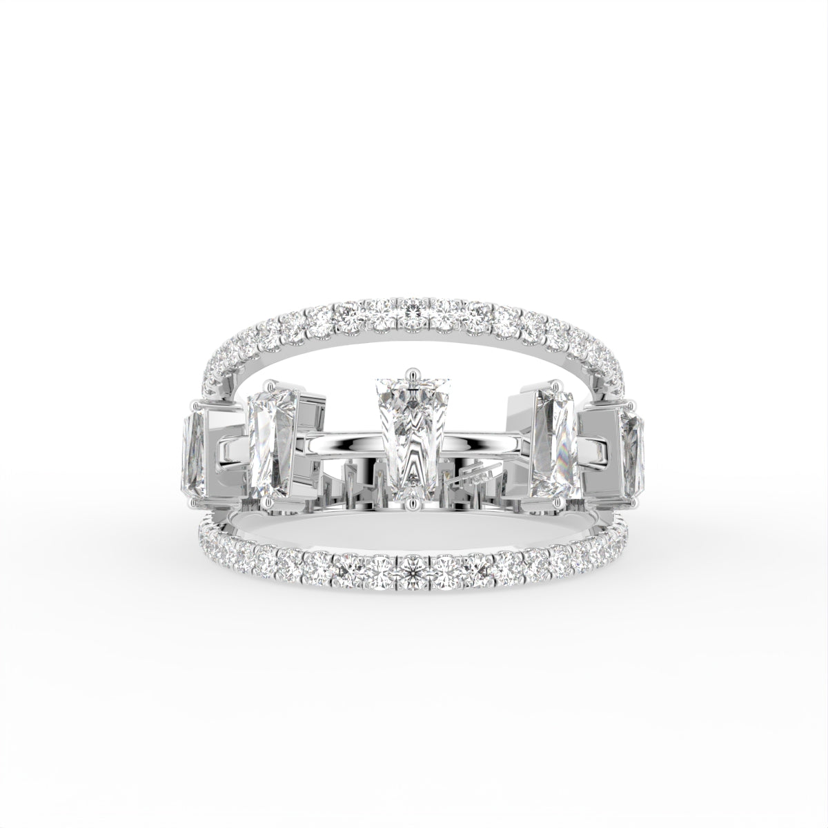 18K Baguette Diamond Eternity Ring — TOP
