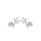 18K Diamond Earrings — BACK