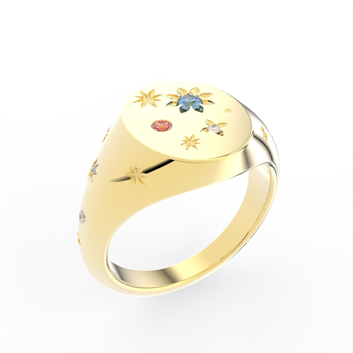 Sterling Silver Diamond Ring — IMAGE URL