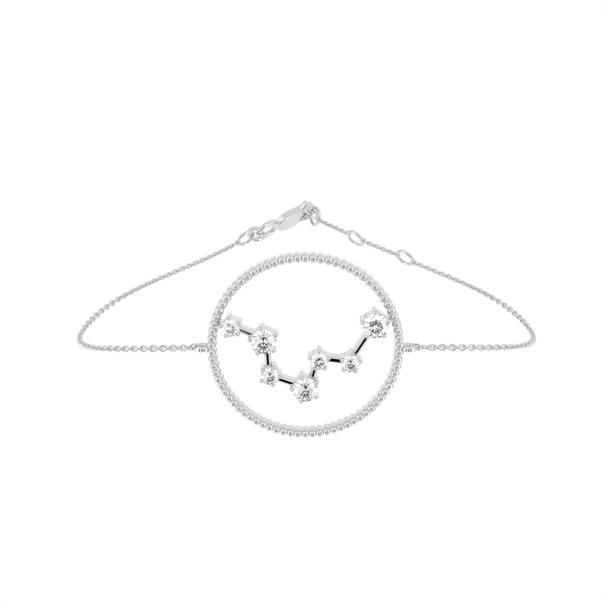 18K Pisces Constellation Diamond Bracelet — TOP