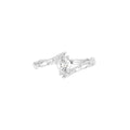 18K White Gold Solitaire Oval Diamond Ring — TOP