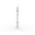 18K Eternity Baguette Diamond Ring — SIDE