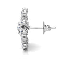 18K Bespoke Diamond Earrings — SIDE VIEW