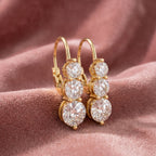18K Diamond Drop Earrings — AI cloth, in-house