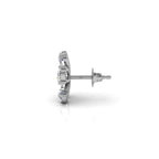 vimg:FJ4925|vimg:FJ4926|14K White Gold Pear Floral Diamond Earrings — SIDE VIEW
