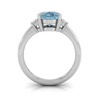 vimg:FJ2247|18K Trilogy Oval Diamond Ring — FRONT