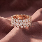 18K Full Eternity Diamond Ring — AI cloth, in-house