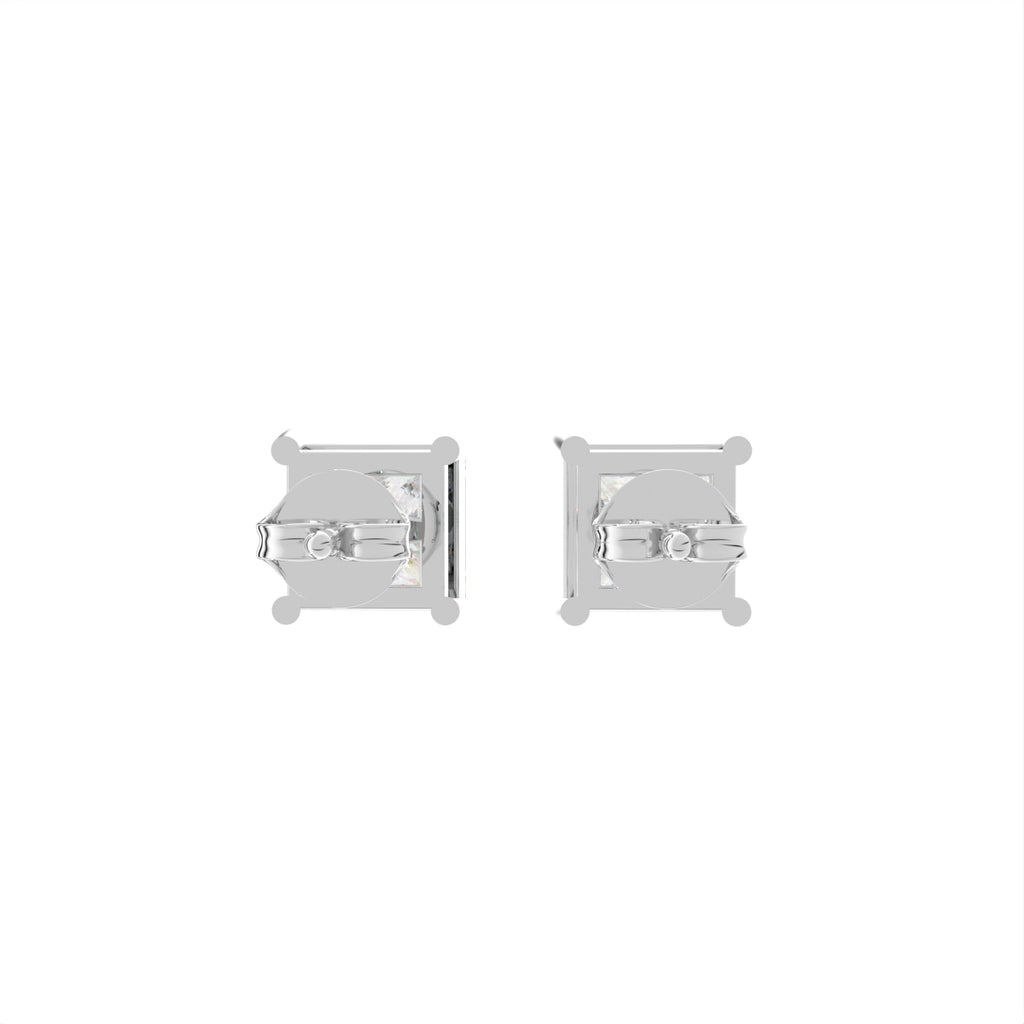 vimg:FJ2042|vimg:Z01872|18K Solitaire Diamond Earrings — BACK