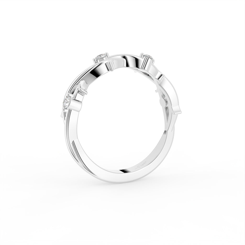 18K Bespoke Diamond Ring — 3D VIEW