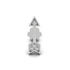 18K Arrow Diamond Piercing Earrings — TOP